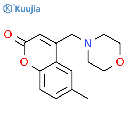 6-methyl-4-[(morpholin-4-yl)methyl]-2H-chromen-2-one structure