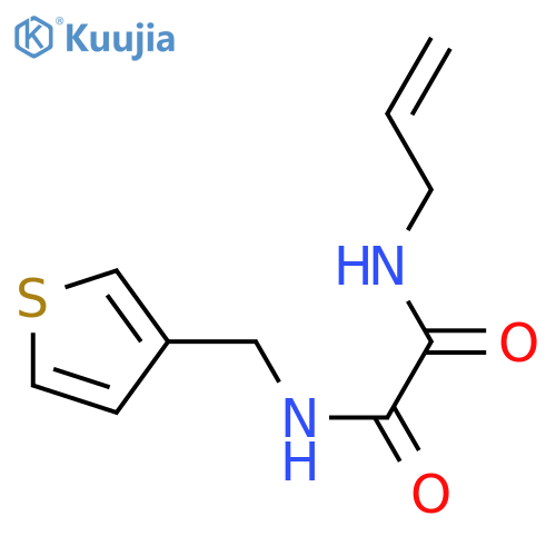 N-(prop-2-en-1-yl)-N'-[(thiophen-3-yl)methyl]ethanediamide structure