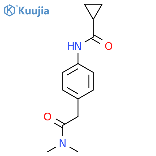 N-{4-(dimethylcarbamoyl)methylphenyl}cyclopropanecarboxamide structure