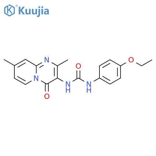 3-{2,8-dimethyl-4-oxo-4H-pyrido1,2-apyrimidin-3-yl}-1-(4-ethoxyphenyl)urea structure