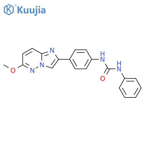 3-(4-{6-methoxyimidazo[1,2-b]pyridazin-2-yl}phenyl)-1-phenylurea structure