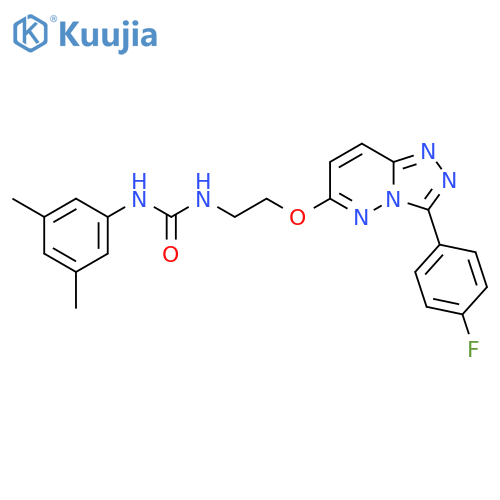 1-(3,5-dimethylphenyl)-3-(2-{3-(4-fluorophenyl)-1,2,4triazolo4,3-bpyridazin-6-yloxy}ethyl)urea structure