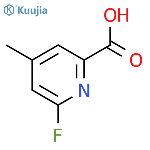 6-fluoro-4-methylpyridine-2-carboxylic Acid structure