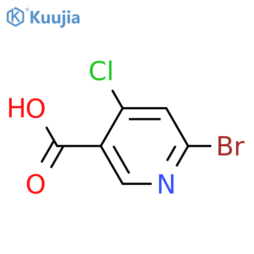 6-Bromo-4-chloronicotinic acid structure