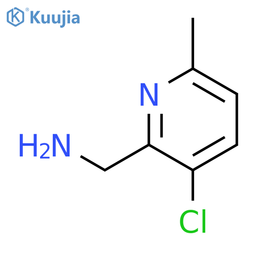 (3-chloro-6-methylpyridin-2-yl)methanamine structure