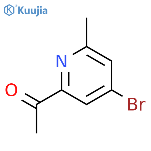1-(4-bromo-6-methylpyridin-2-yl)ethanone structure