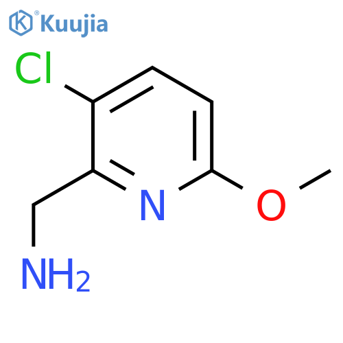(3-Chloro-6-methoxypyridin-2-yl)methanamine structure