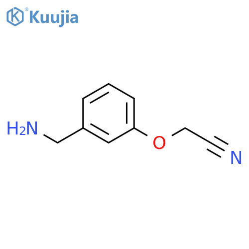 2-3-(aminomethyl)phenoxyacetonitrile structure