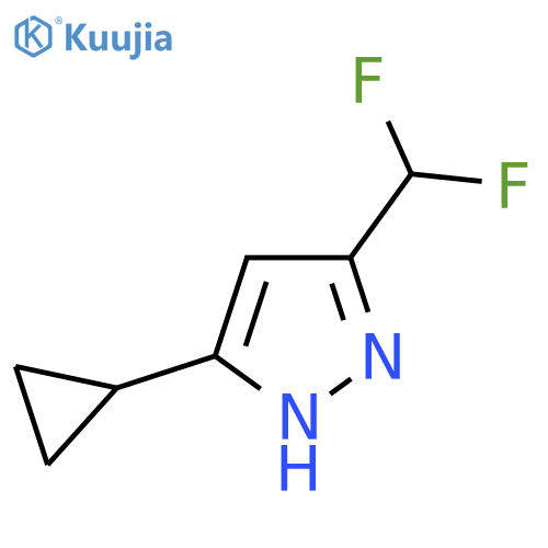 3-cyclopropyl-5-(difluoromethyl)-1H-pyrazole structure
