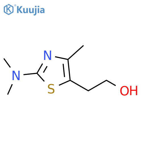 2-2-(dimethylamino)-4-methyl-1,3-thiazol-5-ylethan-1-ol structure
