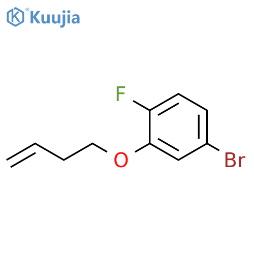 Benzene, 4-bromo-2-(3-buten-1-yloxy)-1-fluoro- structure