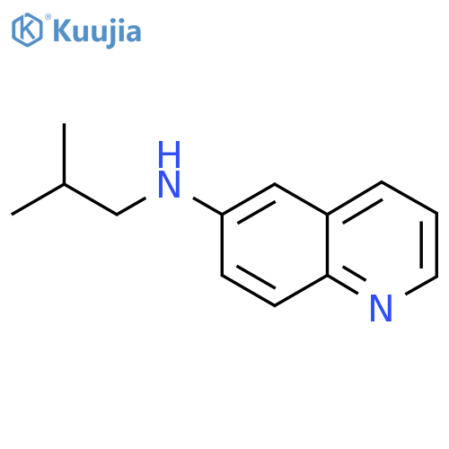 N-(2-methylpropyl)quinolin-6-amine structure