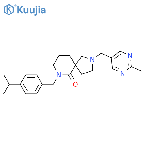 7-(4-Isopropylbenzyl)-2-[(2-methyl-5-pyrimidinyl)methyl]-2,7-diazaspiro[4.5]decan-6-one structure