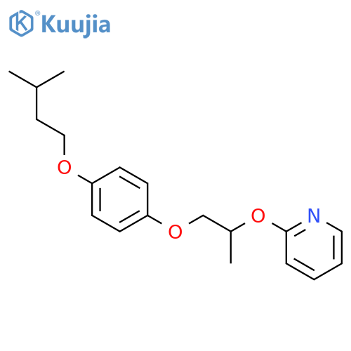 Pyridine, 2-[1-methyl-2-[4-(3-methylbutoxy)phenoxy]ethoxy]- structure