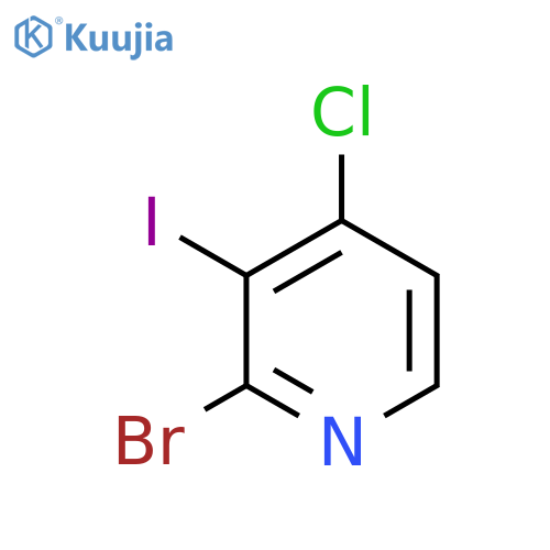 2-bromo-4-chloro-3-iodoPyridine structure