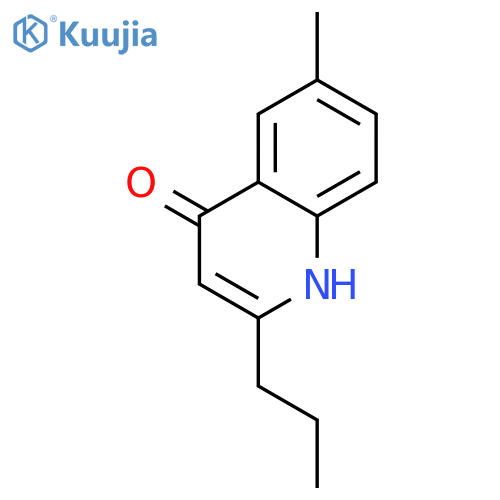 6-methyl-2-propyl-1h-quinolin-4-one structure