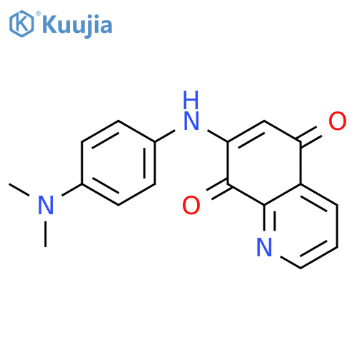 5,8-Quinolinedione, 7-[[4-(dimethylamino)phenyl]amino]- structure