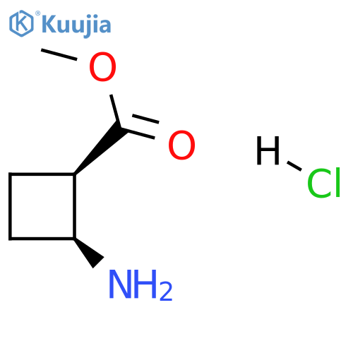 Methyl cis-2-aminocyclobutane-1-carboxylate hydrochloride structure