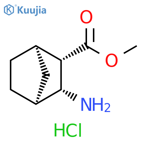 methyl (1R,2S,3R,4S)-3-aminobicyclo2.2.1heptane-2-carboxylate hydrochloride structure