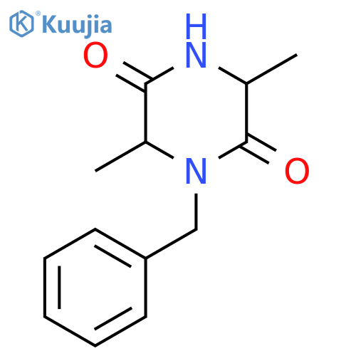 1-Benzyl-3,6-dimethylpiperazine-2,5-dione structure