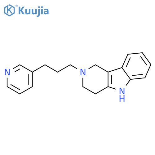 1H-Pyrido[4,3-b]indole, 2,3,4,5-tetrahydro-2-[3-(3-pyridinyl)propyl]- structure