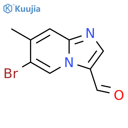 6-Bromo-7-methylimidazo1,2-apyridine-3-carbaldehyde structure