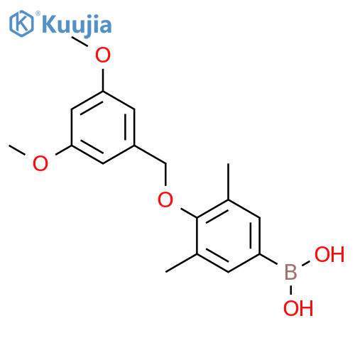 3,5-Dimethyl-4-(3',5'-dimethoxybenzyloxy)phenylboronic Acid structure
