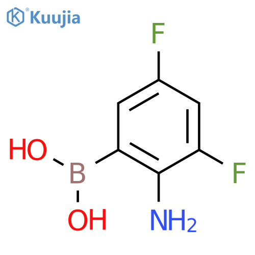 (2-Amino-3,5-difluorophenyl)boronic acid structure