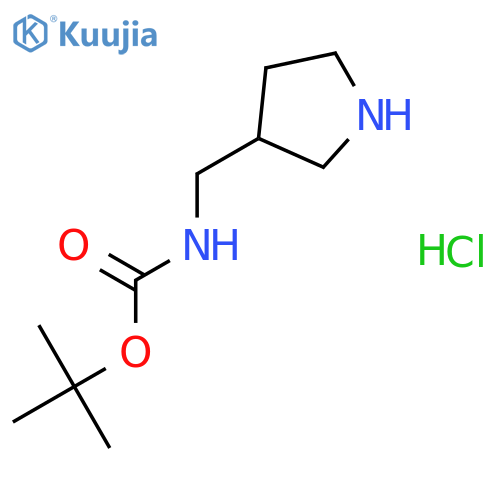tert-butyl N-{[(3S)-pyrrolidin-3-yl]methyl}carbamate hydrochloride structure