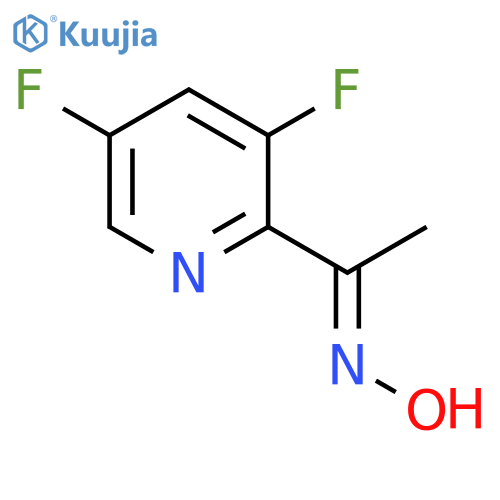 (Z)-1-(3,5-Difluoropyridin-2-yl)ethanone oxime structure