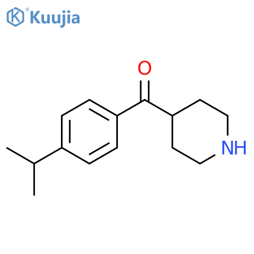 Methanone, [4-(1-methylethyl)phenyl]-4-piperidinyl- structure