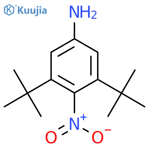 Benzenamine, 3,5-bis(1,1-dimethylethyl)-4-nitro- structure