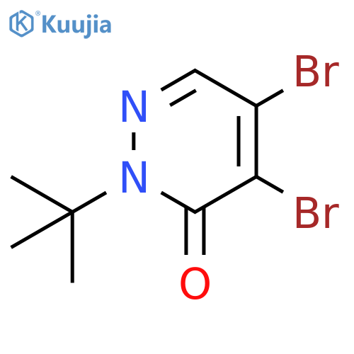 4,5-Dibromo-2-(tert-butyl)-3(2H)-pyridazinone structure