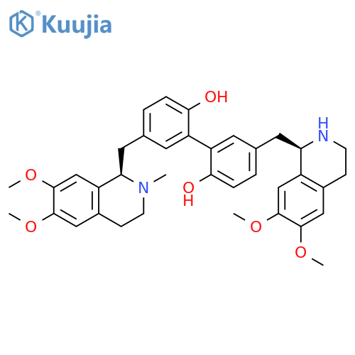 [1,1'-Biphenyl]-2,2'-diol,5-[[(1R)-1,2,3,4-tetrahydro-6,7-dimethoxy-1-isoquinolinyl]methyl]-5'-[[(1R)-1,2,3,4-tetrahydro-6,7-dimethoxy-2-methyl-1-isoquinolinyl]methyl]- structure