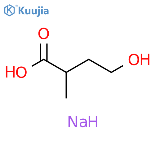 sodium 4-hydroxy-2-methylbutanoate structure