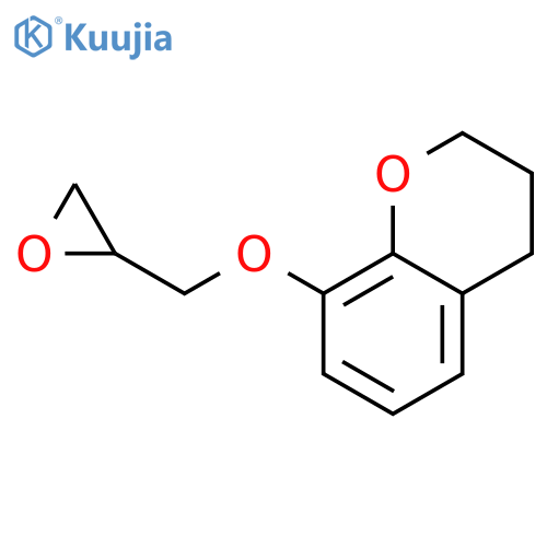 2H-1-Benzopyran, 3,4-dihydro-8-(oxiranylmethoxy)- structure