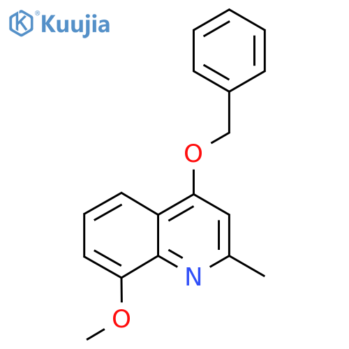 4-Benzyloxy-8-methoxy-2-methyl-quinoline structure