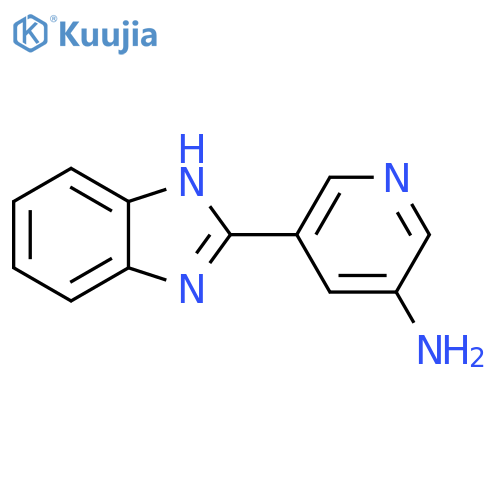 5-(1H-1,3-benzodiazol-2-yl)pyridin-3-amine structure