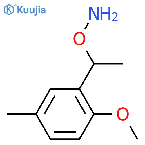O-1-(2-methoxy-5-methylphenyl)ethylhydroxylamine structure