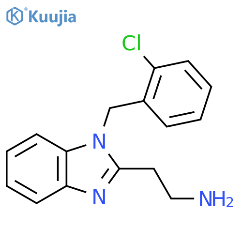 2-{1-[(2-chlorophenyl)methyl]-1H-1,3-benzodiazol-2-yl}ethan-1-amine structure