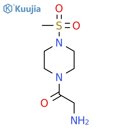 2-amino-1-(4-methanesulfonylpiperazin-1-yl)ethan-1-one structure