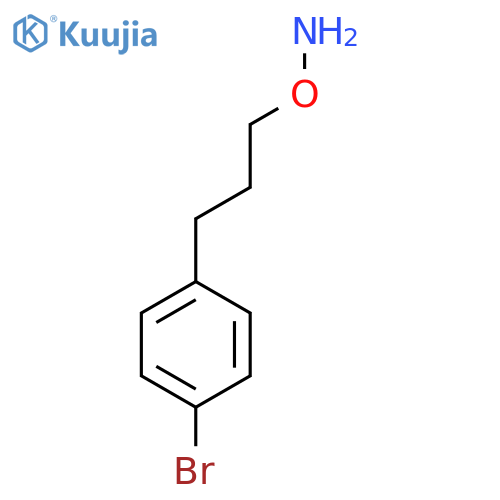 O-3-(4-bromophenyl)propylhydroxylamine structure