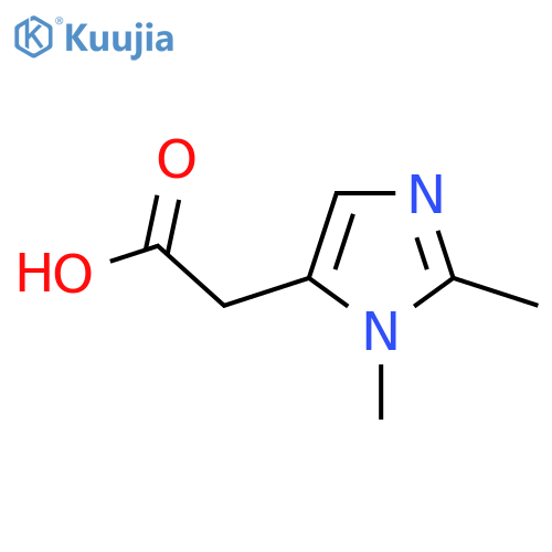 2-(1,2-dimethyl-1H-imidazol-5-yl)acetic acid structure