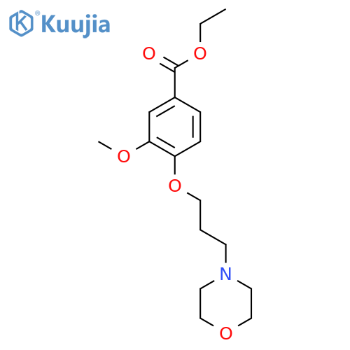 3-Methoxy-4-(3-morpholin-4-yl-propoxy)-benzoic acid ethyl ester structure