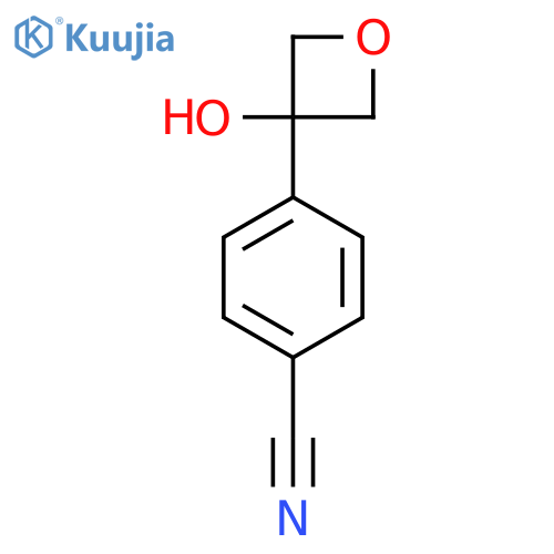 4-(3-Hydroxyoxetan-3-yl)benzenecarbonitrile structure