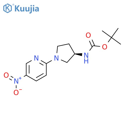 (R)-tert-butyl (1-(5-nitropyridin-2-yl)pyrrolidin-3-yl)carbamate structure