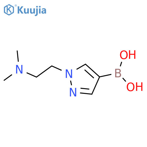 (1-(2-(Dimethylamino)ethyl)-1H-pyrazol-4-yl)boronic acid structure