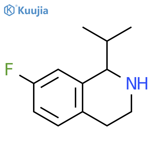 7-fluoro-1-(propan-2-yl)-1,2,3,4-tetrahydroisoquinoline structure