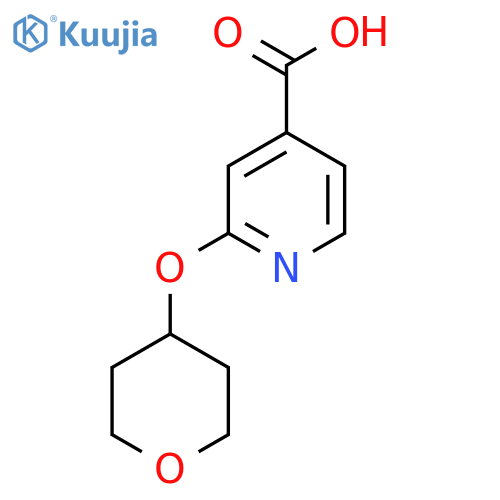 2-(Tetrahydro-2H-pyran-4-yloxy)isonicotinic acid structure