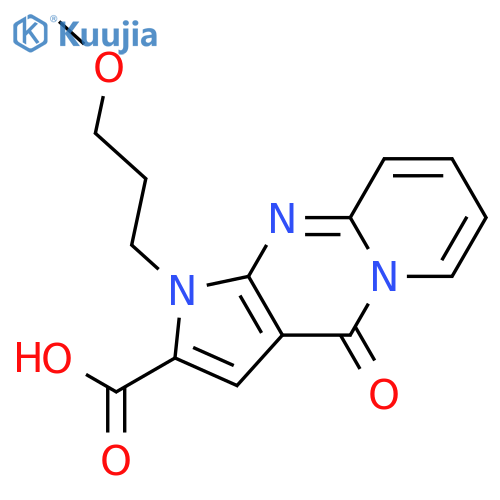 Pyrido[1,2-a]pyrrolo[2,3-d]pyrimidine-2-carboxylicacid, 1,4-dihydro-1-(3-methoxypropyl)-4-oxo- structure